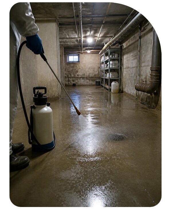 Профессиональная дезинфекция подвала в Барнауле по цене от 5058 р. | Сенат-Брн